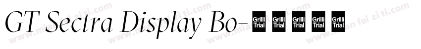 GT Sectra Display Bo字体转换